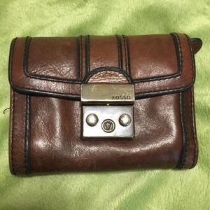 Fossil leather wallet